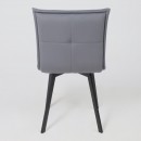 Кресло РУБИК U, Velutto 32 серый велюр/черный